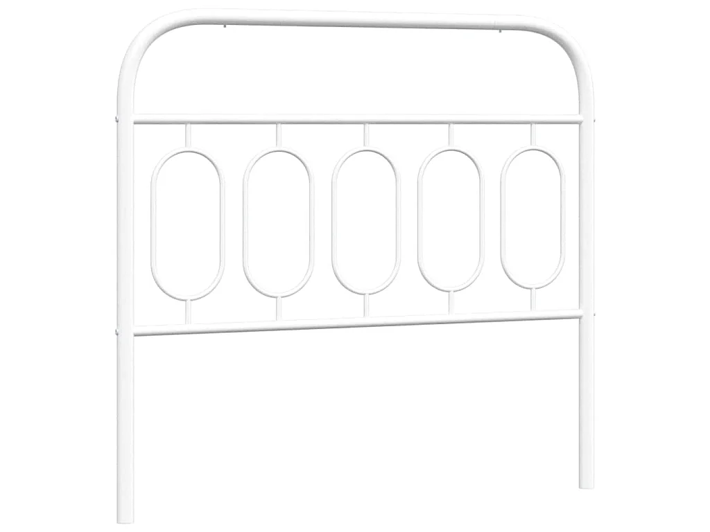 Vervangend hoofdbord 107 cm metaal wit