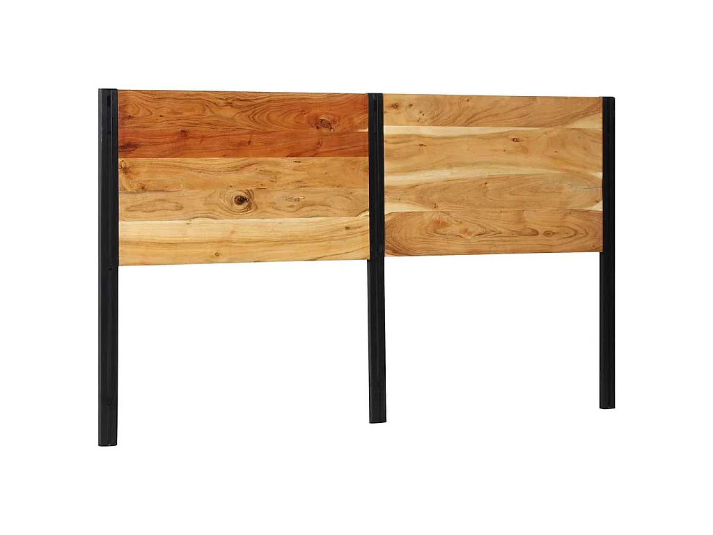 Hoofdeinde 180 cm massief hout acaciahout en ijzer