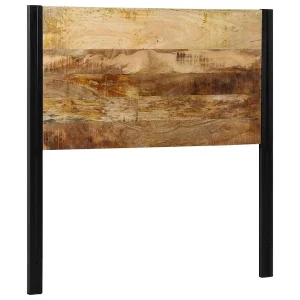 Hoofdeinde 100 cm massief hout mango en ijzer Hoofdeinde 100 cm massief hout mango en ijzer