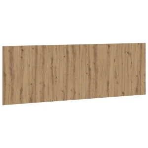 Hoofdbord wandmodel 240×1,5×80 cm bewerkt hout artisanaal eiken Hoofdbord wandmodel 240×1,5×80 cm bewerkt hout artisanaal eiken