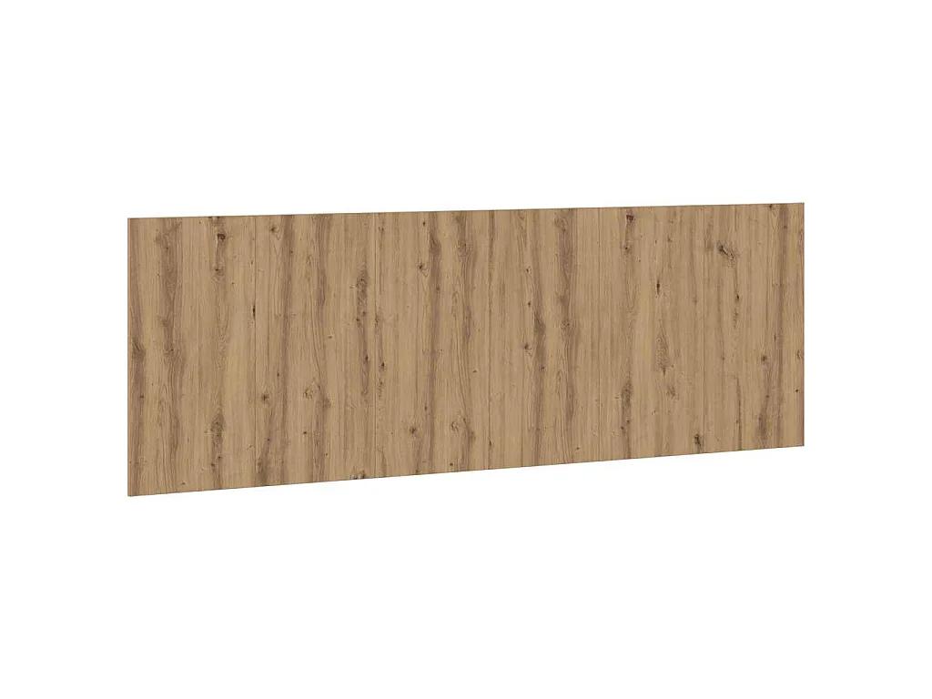 Hoofdbord wandmodel 240x1,5x80 cm bewerkt hout artisanaal eiken