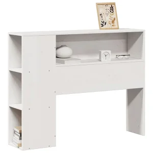 Hoofdbord met opbergruimte 75 cm massief grenenhout wit Hoofdbord met opbergruimte 75 cm massief grenenhout wit