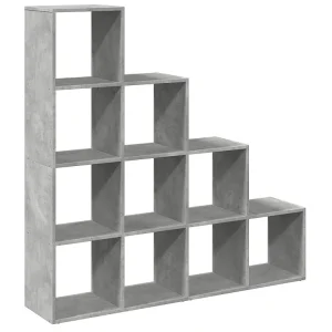 Kamerscherm / boekenkast 4-laags 131,5x29x131,5 cm hout grijs Kamerscherm / boekenkast 4-laags 131,5x29x131,5 cm hout grijs