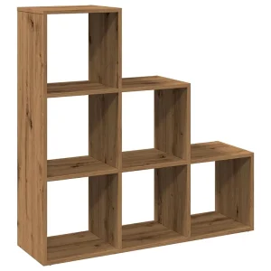 Kamerscherm / boekenkast 3-laags 99x29x99 cm hout artisanaal Kamerscherm / boekenkast 3-laags 99x29x99 cm hout artisanaal
