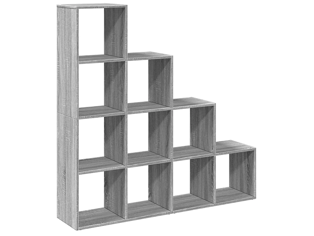 Kamerscherm / boekenkast 131,5x29x131,5 cm hout grijs sonoma