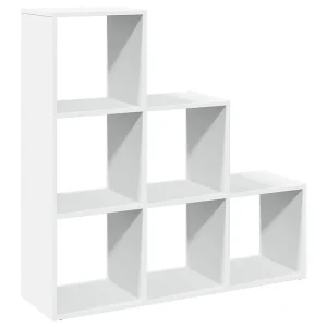 Kamerverdeler Boekenkast 3-laags Wit 99x29x99 cm Bewerkt Hout Kamerverdeler Boekenkast 3-laags Wit 99x29x99 cm Bewerkt Hout
