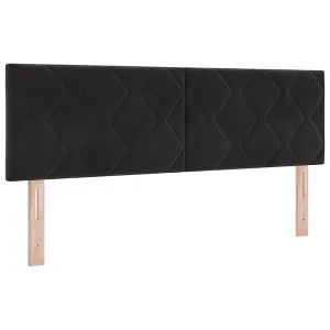 Hoofdbord Zwart 144 cm Fluweel Hoofdbord Zwart 144 cm Fluweel
