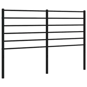 Vervangend hoofdbord metaal zwart 150 cm Vervangend hoofdbord metaal zwart 150 cm