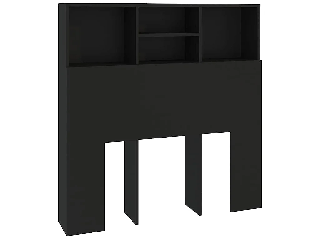 Hoofdbordkast 100x19x103,5 cm zwart