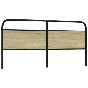 Vervangend hoofdbord 200 cm staal en bewerkt hout sonoma eikenkleurig Vervangend hoofdbord 200 cm staal en bewerkt hout sonoma eikenkleurig