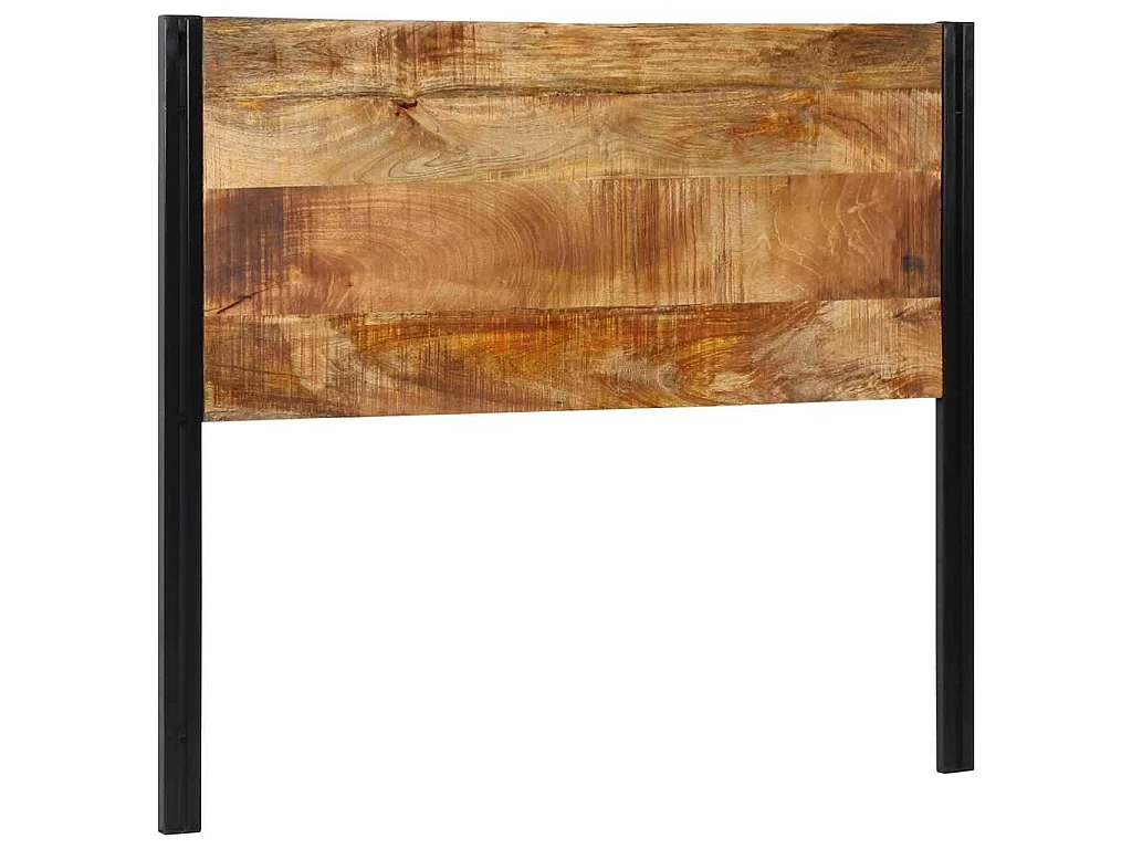 Hoofdeinde 120 cm massief hout mango en ijzer