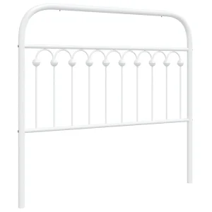 Vervangend hoofdbord 107 cm metaal wit Vervangend hoofdbord 107 cm metaal wit