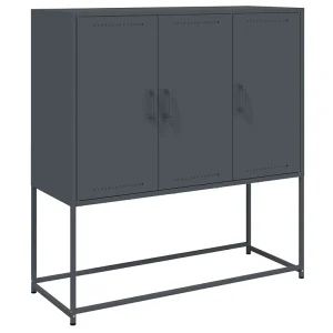 Hoge kast 100,5x39x107 cm staal antracietkleurig Hoge kast 100,5x39x107 cm staal antracietkleurig