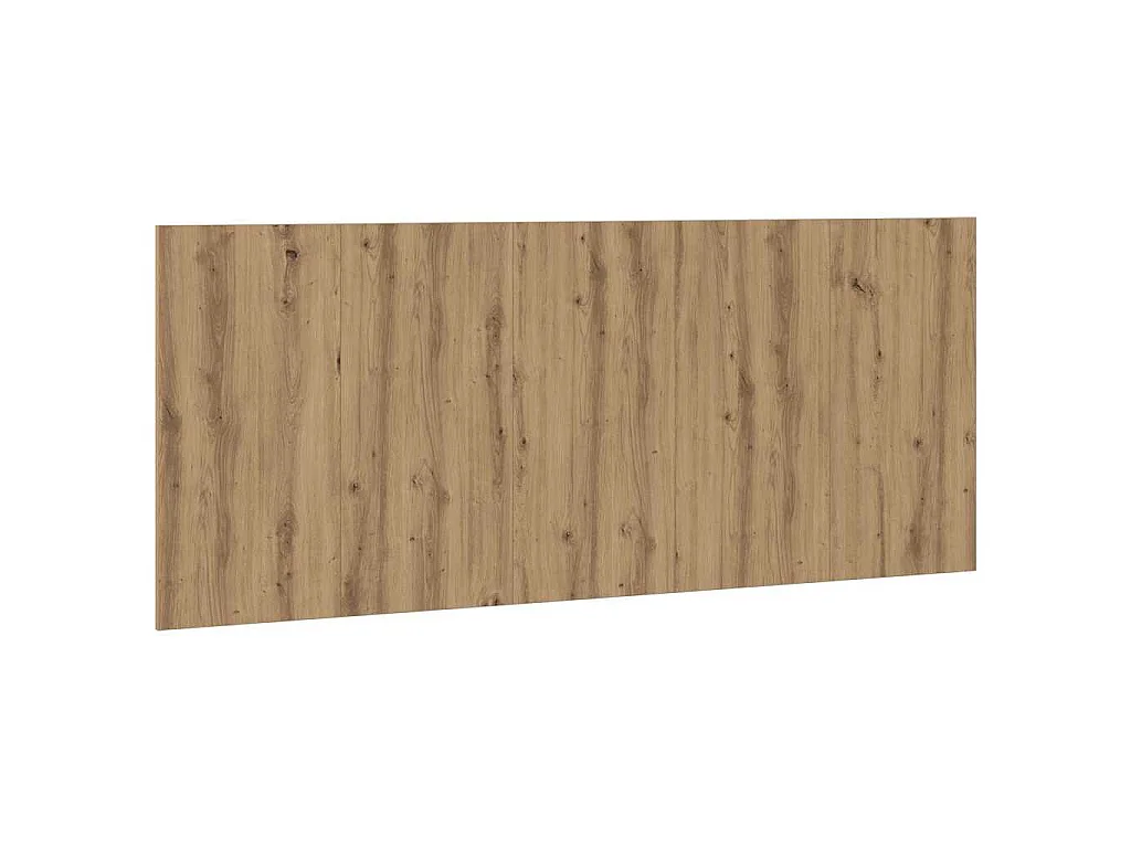 Hoofdeinde 200x1,5x80 cm bewerkt hout artisanaal eikenkleur