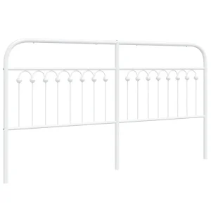Vervangend hoofdbord 180 cm metaal wit Vervangend hoofdbord 180 cm metaal wit
