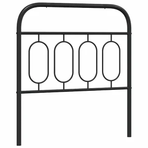 Vervangend hoofdbord 90 cm metaal zwart Vervangend hoofdbord 90 cm metaal zwart