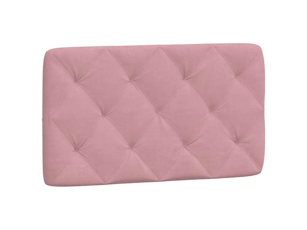Hoofdbordkussen 80 cm fluweel roze