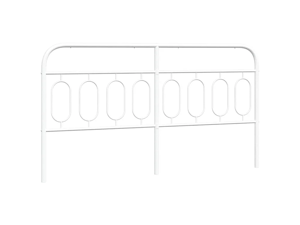 Vervangend hoofdbord 193 cm metaal wit