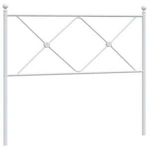 Vervangend hoofdbord 107 cm metaal wit Vervangend hoofdbord 107 cm metaal wit