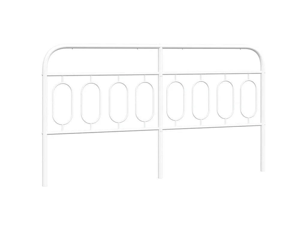 Vervangend hoofdbord 160 cm metaal wit