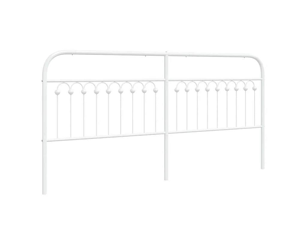 Vervangend hoofdbord 200 cm metaal wit