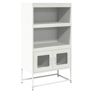 Hoge kast 68x39x123 cm staal wit Hoge kast 68x39x123 cm staal wit