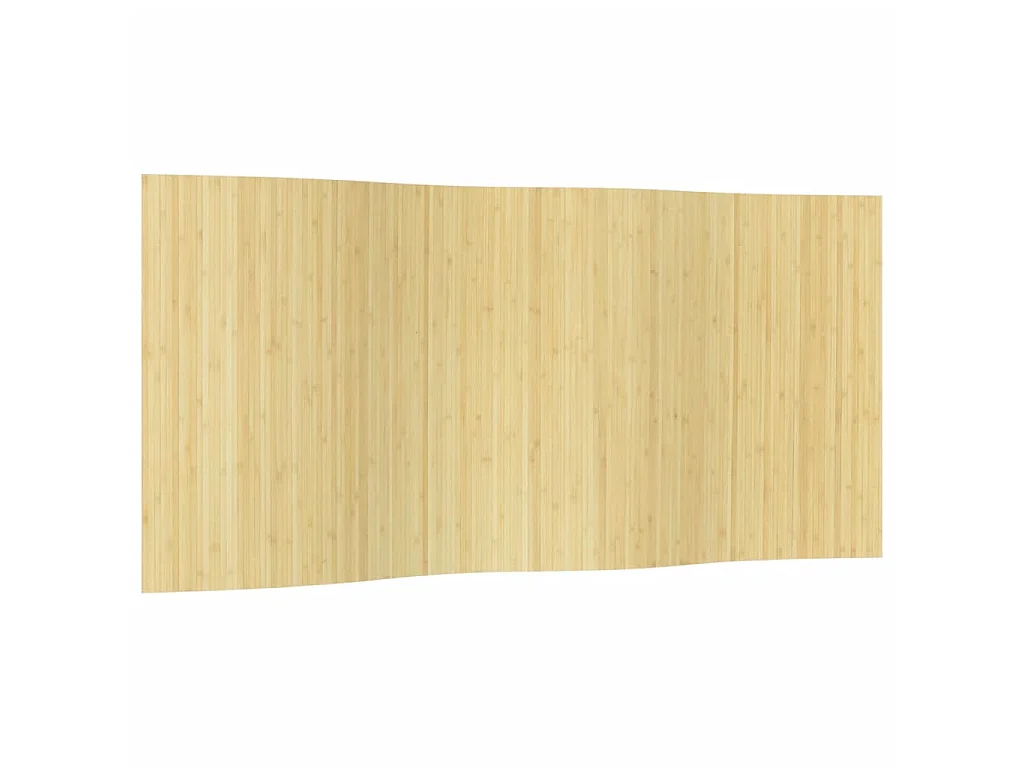 Kamerscherm breedte 400 cm hoogte 165 cm bamboe lichtnaturel