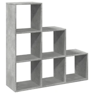 Kamerscherm / boekenkast 3-laags 99x29x99 cm hout betongrijs Kamerscherm / boekenkast 3-laags 99x29x99 cm hout betongrijs