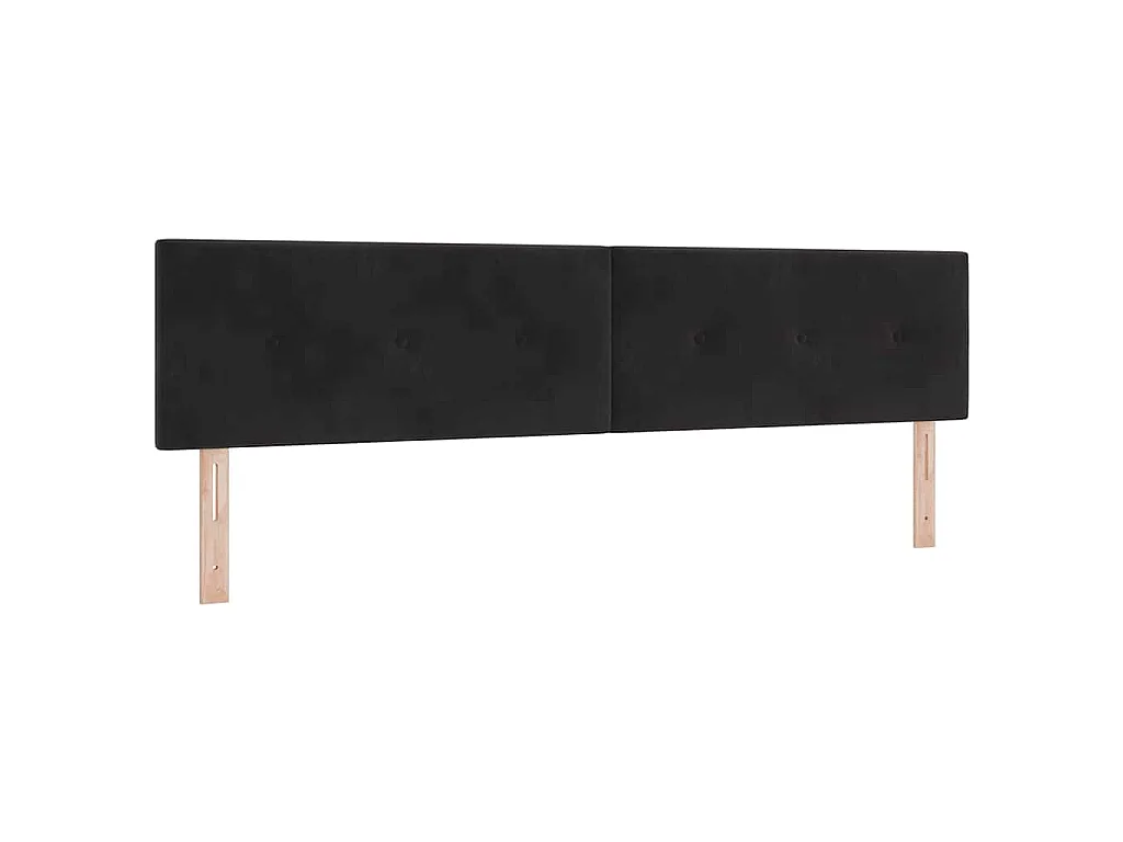 Hoofdbord Zwart 200 cm Fluweel