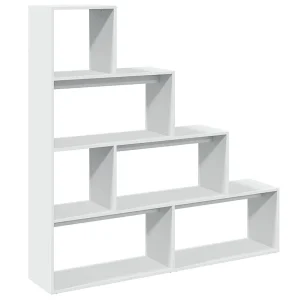 Kamerscherm / boekenkast 4-laags 143,5x29x143,5 cm hout wit Kamerscherm / boekenkast 4-laags 143,5x29x143,5 cm hout wit