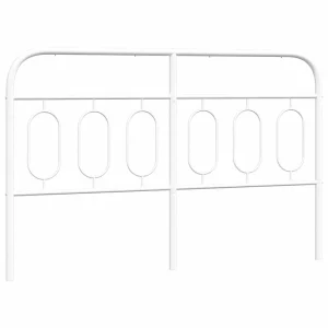 Vervangend hoofdbord 137 cm metaal wit Vervangend hoofdbord 137 cm metaal wit
