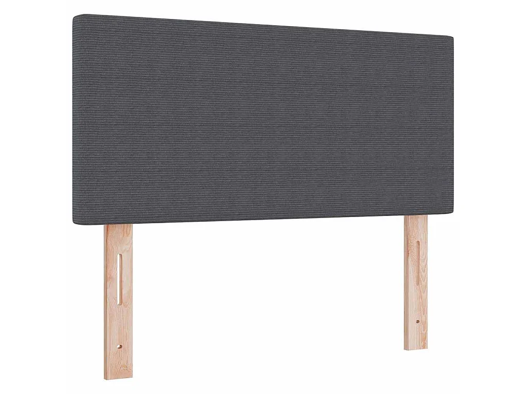 Hoofdbord Donkergrijs 80 cm Katoen Stof