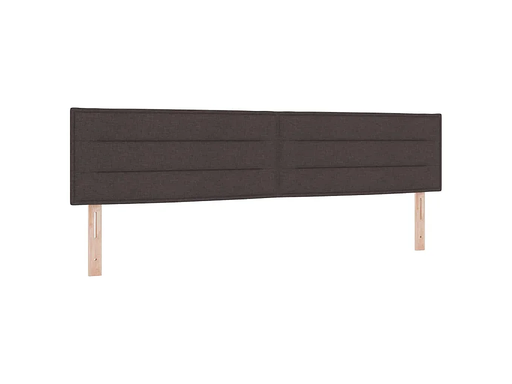 Hoofdbord Donkerbruin 200 cm Stof
