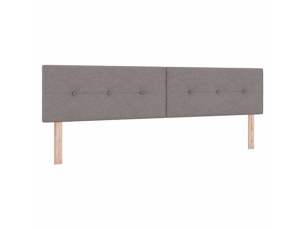 in hoogte verstelbaar hoofdbord Taupe 200 cm Stof