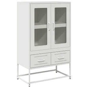 Hoge kast 68x39x111,5 cm staal wit