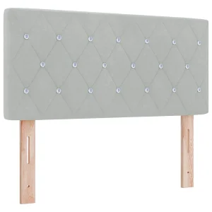 Hoofdbord Lichtgrijs 90 cm Fluweel