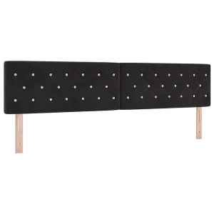 Hoofdbord Zwart 200 cm Fluweel Hoofdbord Zwart 200 cm Fluweel