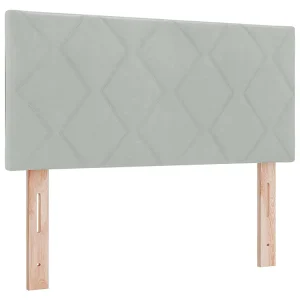 Hoofdbord Lichtgrijs 90 cm Fluweel