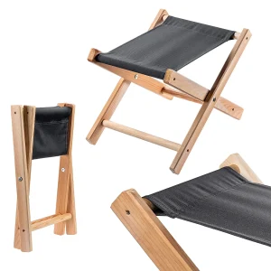 KADAX Klapkruk, 40 x 31 x 31 cm, kruk van hout, klapstoel tot 100 kg draagbelasting, vouwstoel voor tuin, balkon, terras en camping, kruk (zwart) KADAX Klapkruk, 40 x 31 x 31 cm, kruk van hout, klapstoel tot 100 kg draagbelasting, vouwstoel voor tuin, balkon, terras en camping, kruk (zwart)