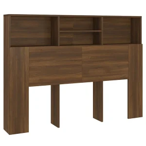 Hoofdbordkast 140x19x103,5 cm bruin eikenkleur