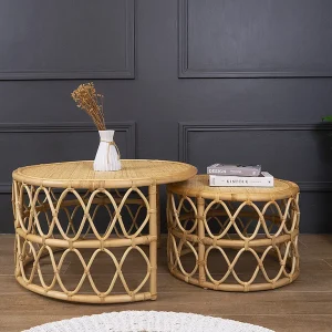 Inschuifbare salontafel van rotan – Naturelkleur – RONITA – Koop nu eenvoudig online Inschuifbare salontafel van rotan – Naturelkleur – RONITA – Koop nu eenvoudig online