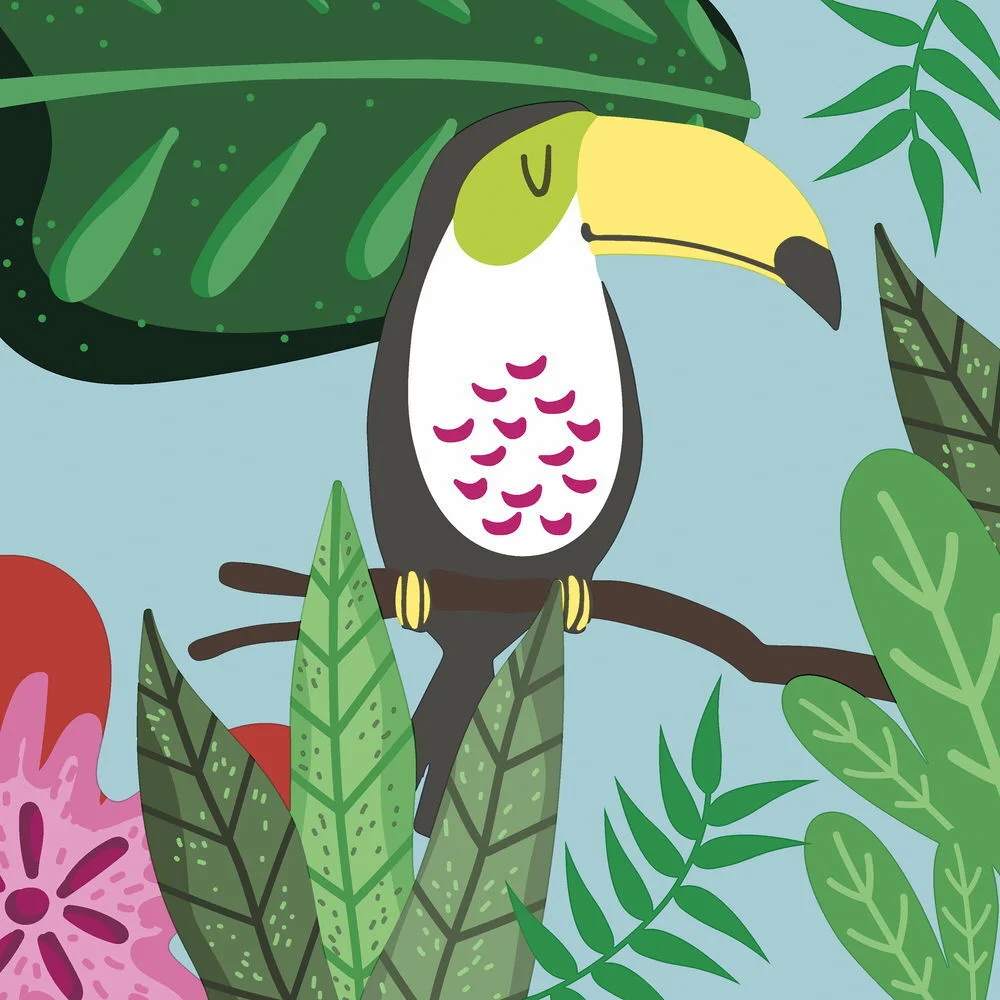 Servetten Jungle Bird 33 x 33 cm 20 stuks