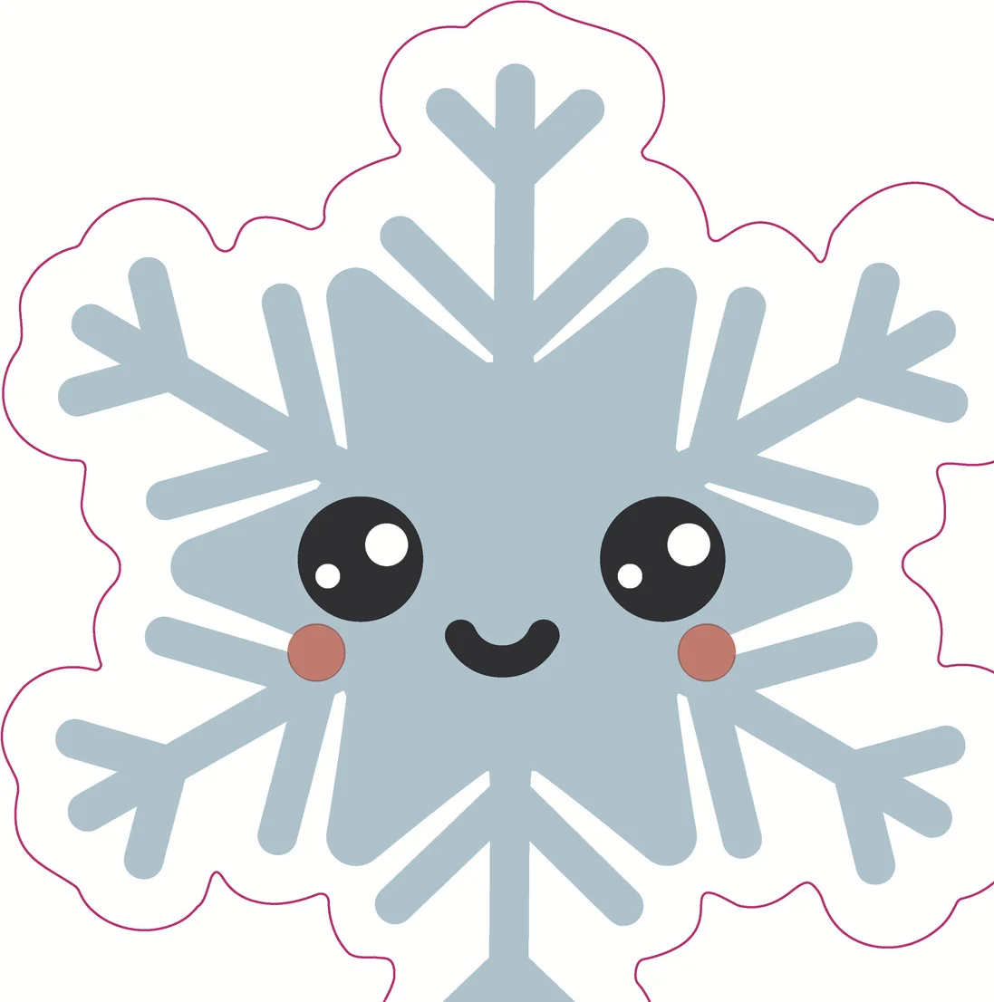 Paper + Design servet happy snow wit 33 x 33 cm 12 stuks