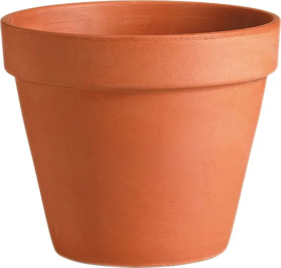 SOGO Stenen terracotta potjes D 5/6 cm 9 stuks