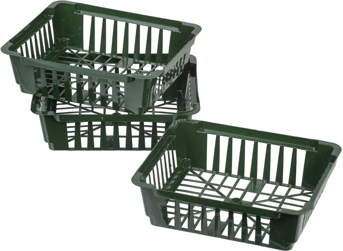 Nature bollenplantmand groen 25 x 21 x 7,5 cm 3 stuks