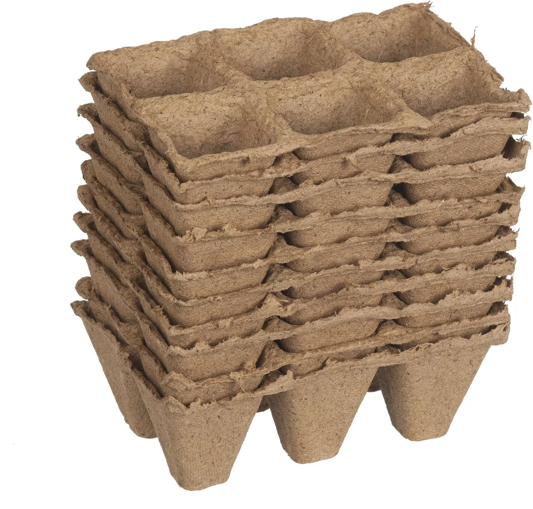 Nature kweekpottrays 5 x 5 x 5 cm 10 trays van 6 stuks