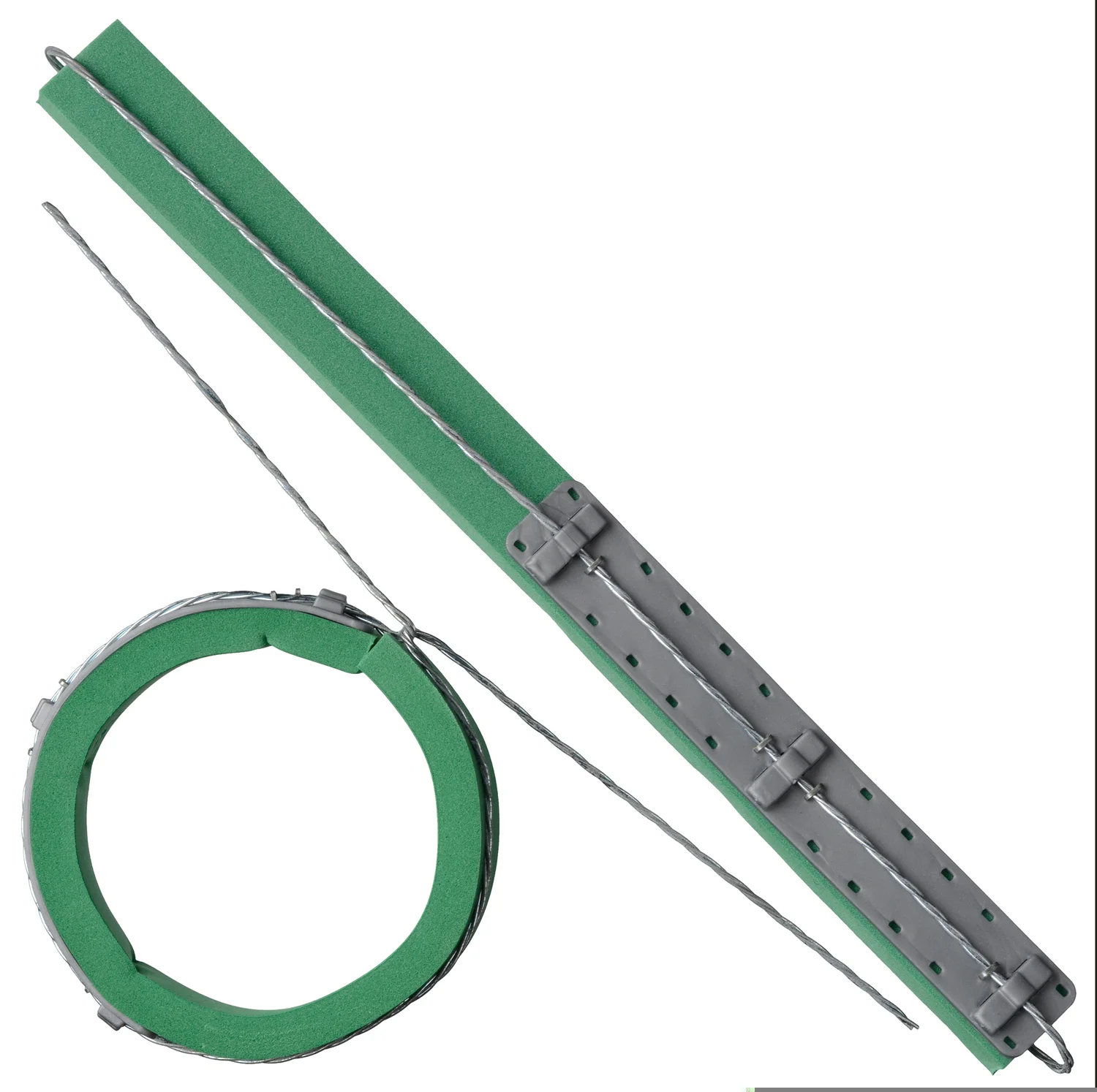 Nature boomband soft 30 x 2,5cm groen 2 stuks