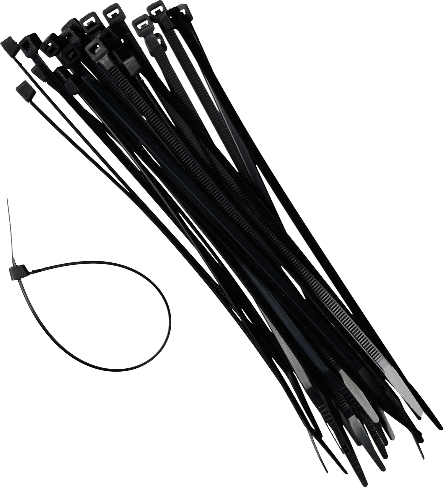 Nature kabelbinders 30 cm zwart 25 st