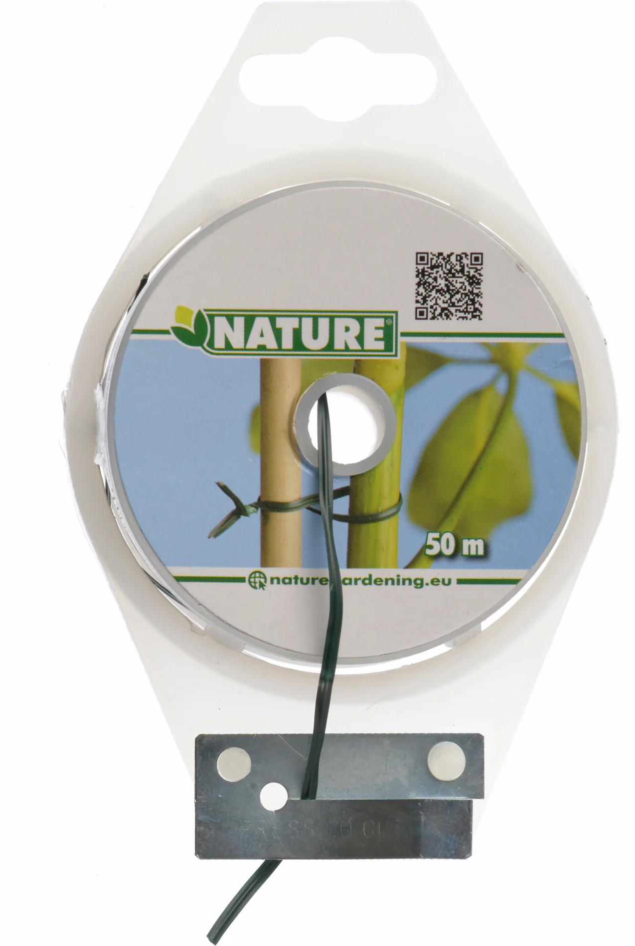 Nature bindband met metalen kern 50m groen