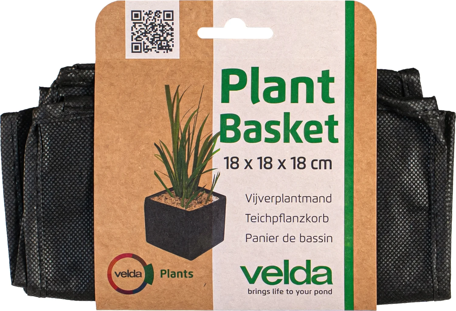 Velda vijverplant mand 18 x 18 x 18 cm